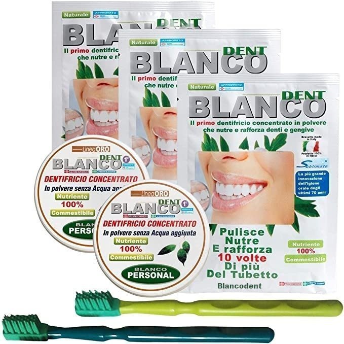 2 kit completi con spazzolini OralGum nostro brevetto ed 1 busta in omaggio